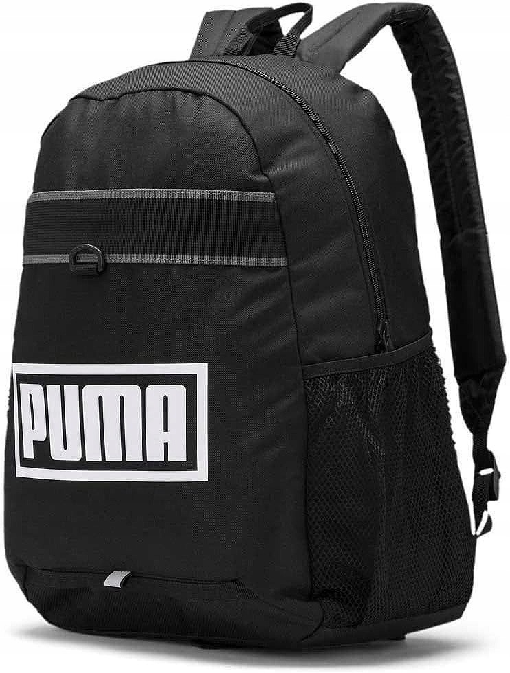 Puma Plus Backpack 078047-01 čierny batoh – 23 l, školský a športový batoh s notebook priehradkou