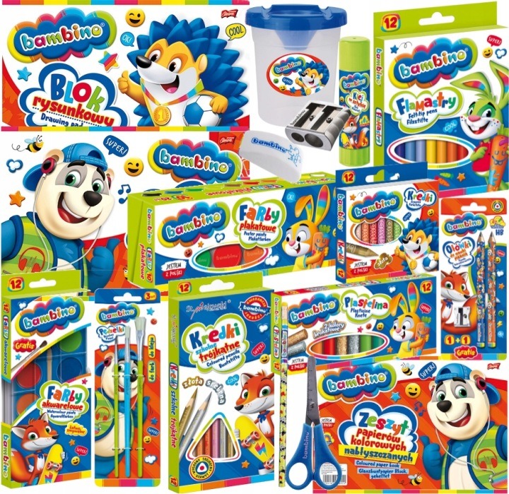 Sada školských potrieb Bambino pre 1. – 3. ročník