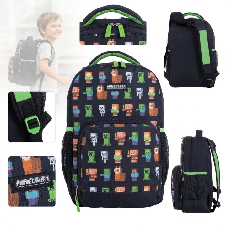 Ľahký, odolný, 15l školský batoh Minecraft