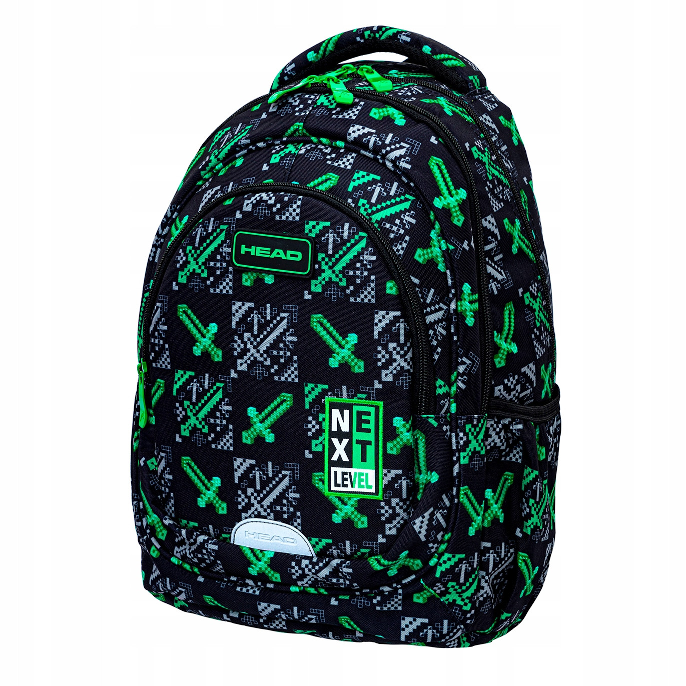 Školský batoh ASTRA Head NEXT LEVEL pixel čierny 20 l