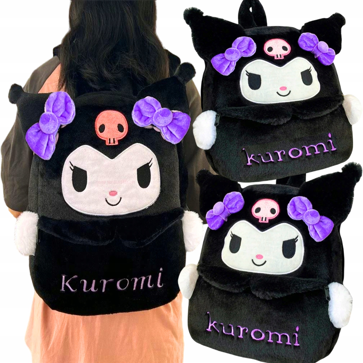 Roztomilý Pluszový Batoh Kuromi - Perfektný Darček pre Deti