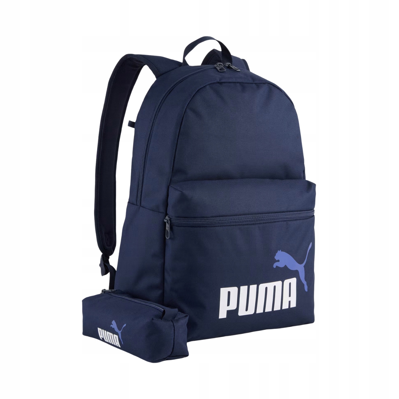 Plecak Puma Phase Set + piórnik v námorníckej modrej farbe