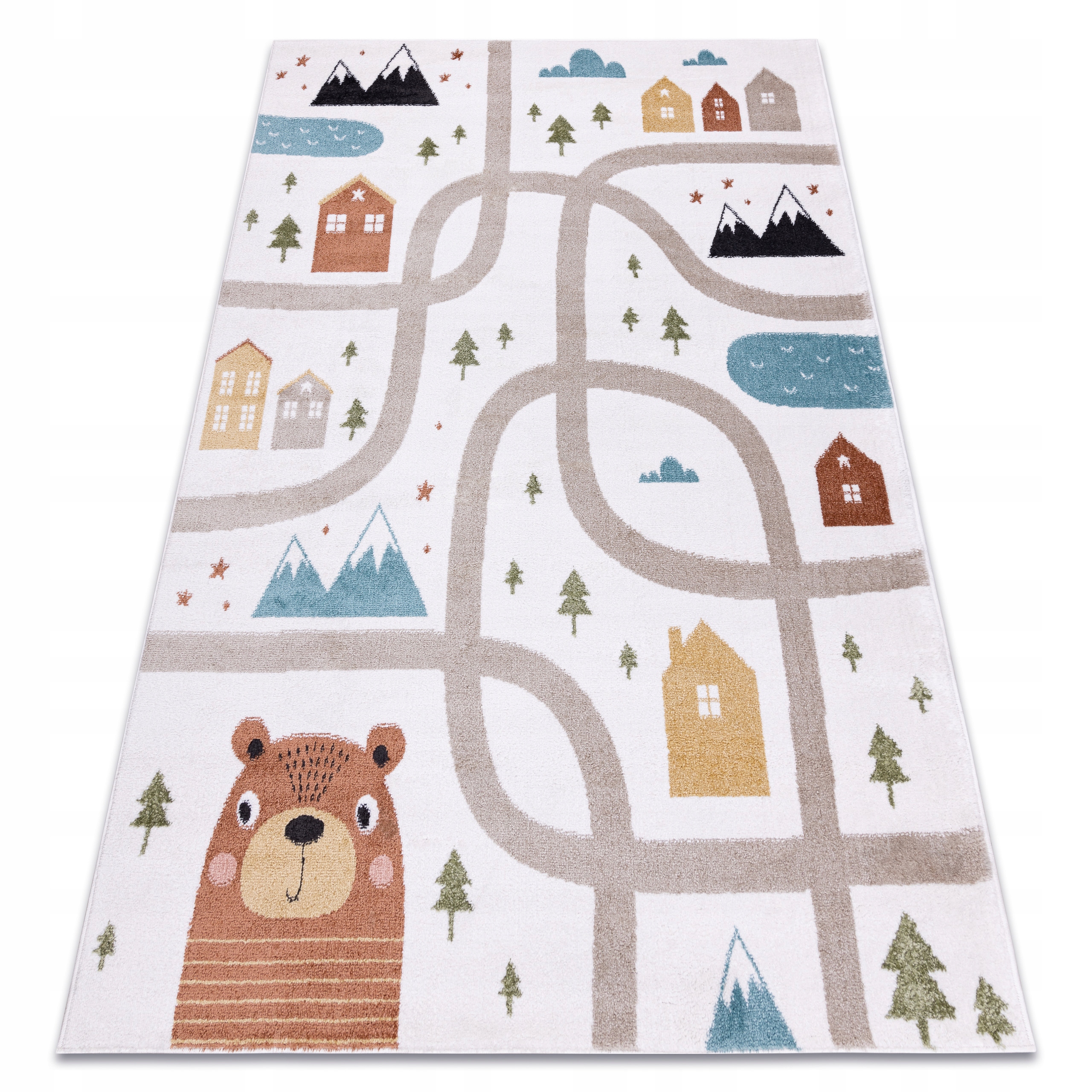 Detské kobercové zábava 160x220cm Forest House Cream #O569