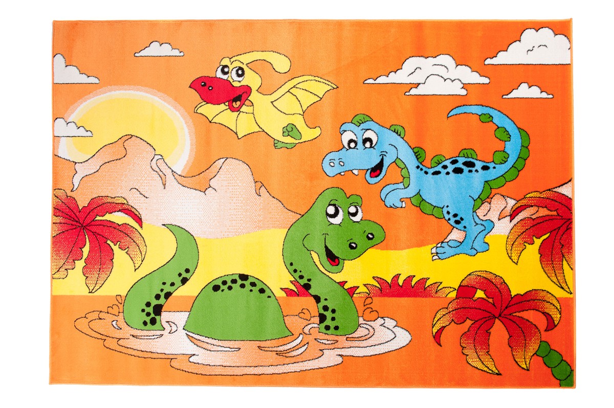 Zábavné deti koberec 300x400 DETI DINOSAURS 731O