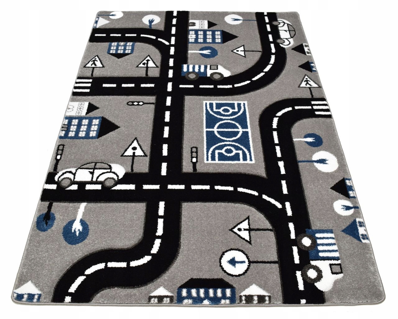 Petit City Carpet Miasto Streets Szary 3d 140x190