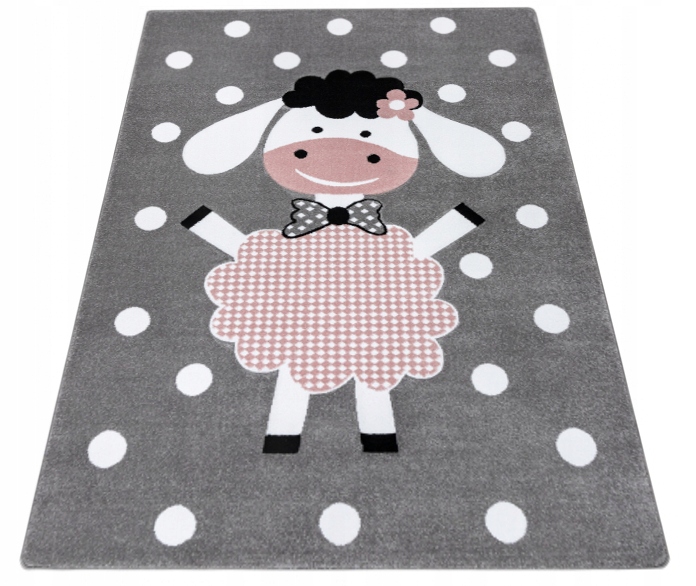 Petit 3D koberec 200x290 Dolly Gray Sheep Pink