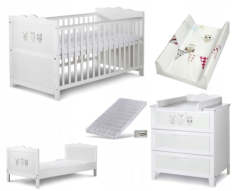 Klupś Marsell Furniture Set White 140x70 +matrac