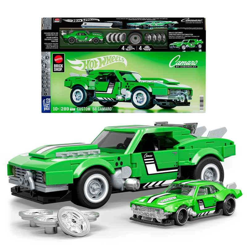 Stavebné kocky Mattel Hot Wheels Speed Series Custom 68 Camaro JFT16 Auto