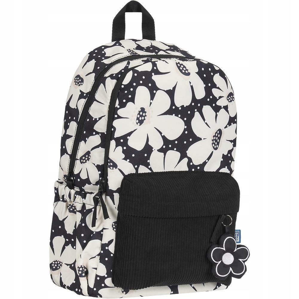 Školský batoh Oxford Bloom pre dievčatá s kvetinovým vzorom
