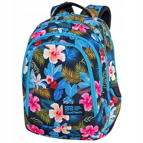 Mladistvý Školský Batoh CoolPack Drafter s Kvietkovým Motívom