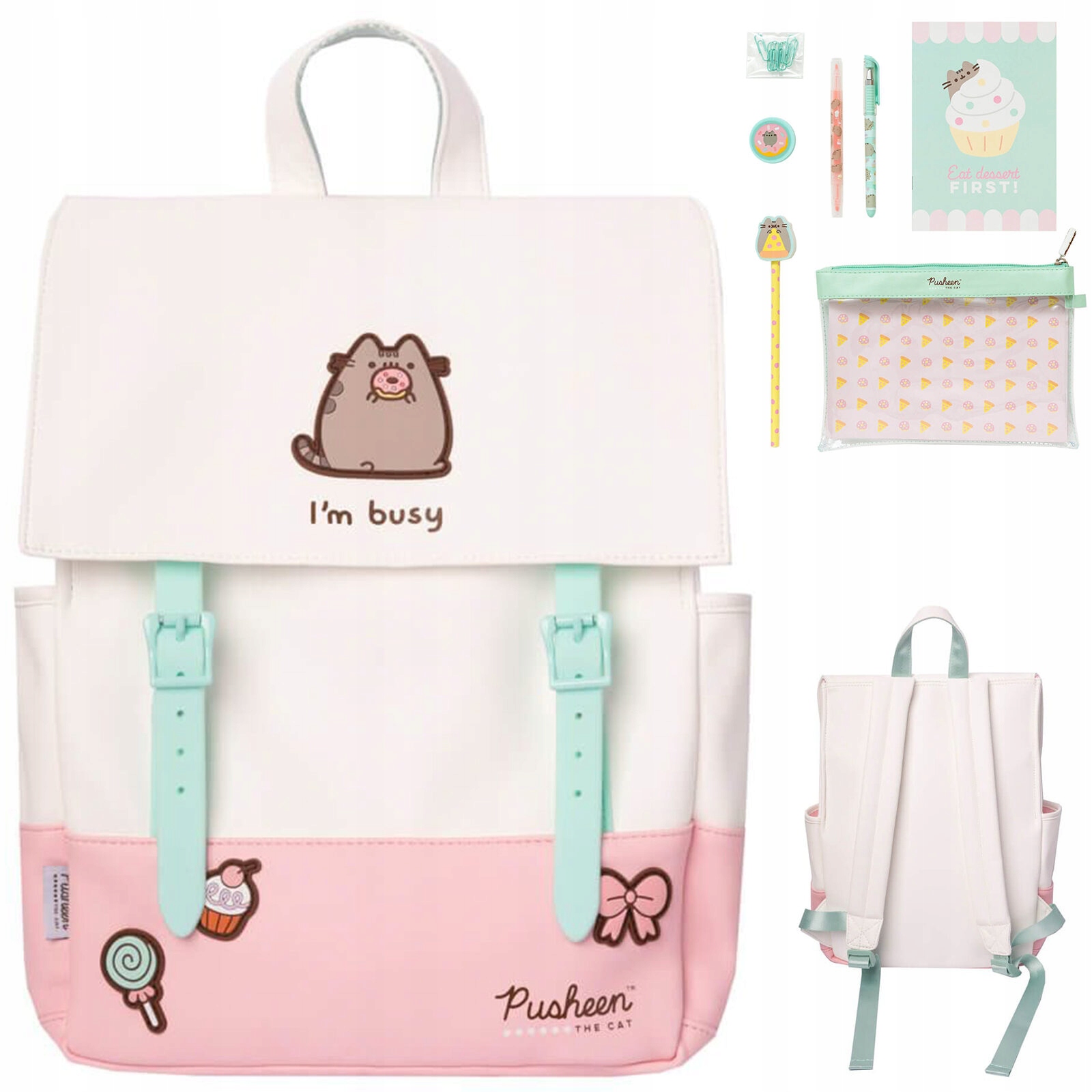 Pusheen Školský Batoh a Sada Školských Potrieb pre Deti