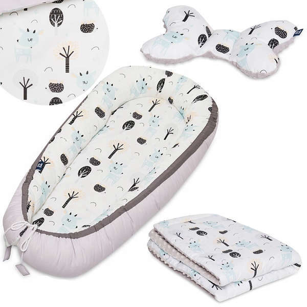 Peti bebe cocoon prikrývka vankúš Butterfly 3in1