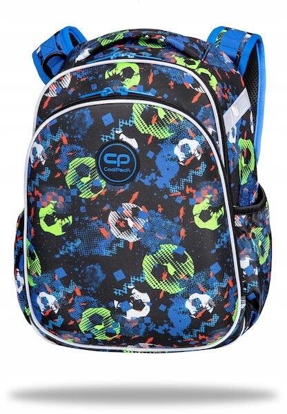 Školský batoh Coolpack Turtle Football Blue – s ofsetrčeními ramennými popruhmi