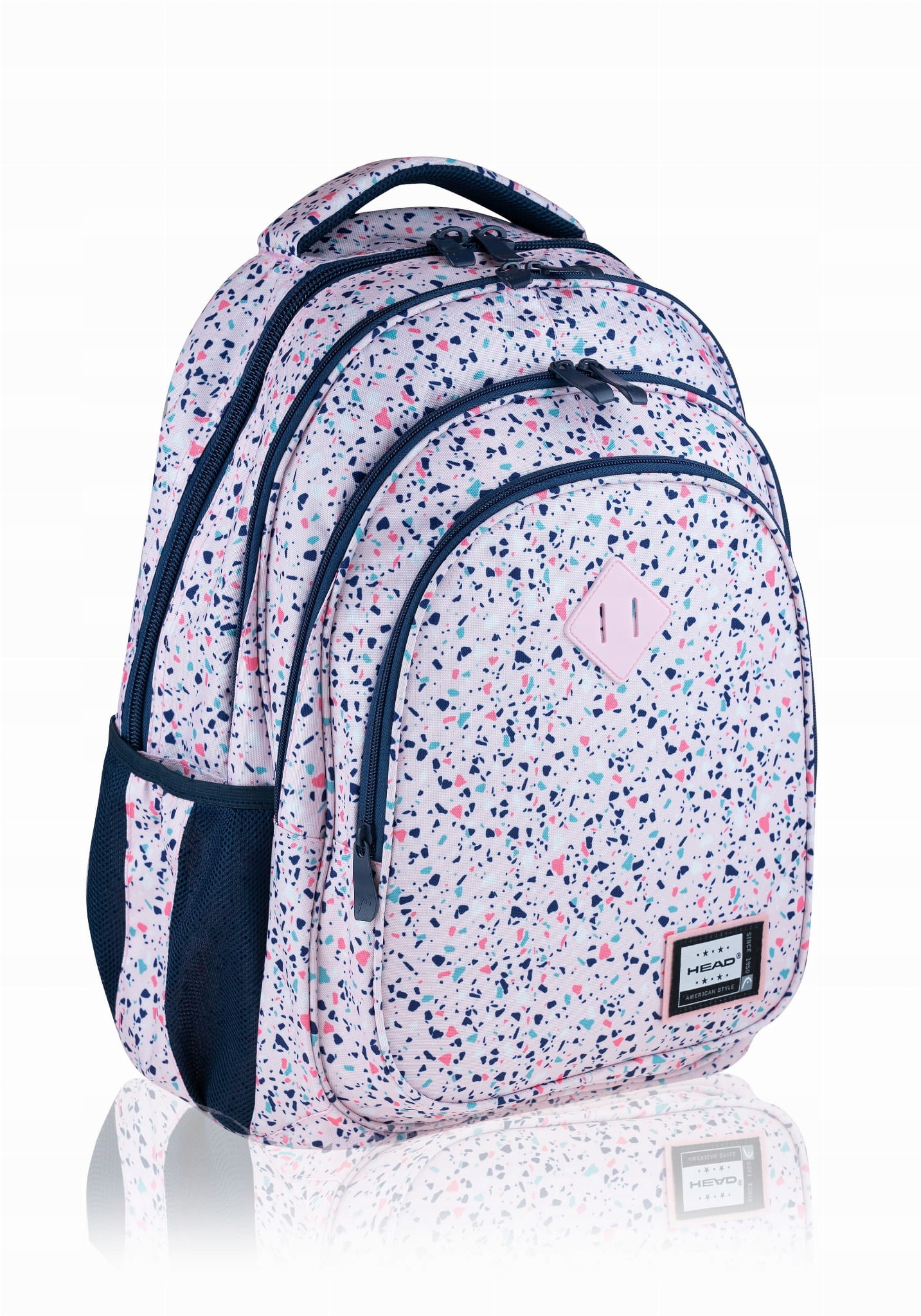 Pink Terrazzo Head Youth Batoh