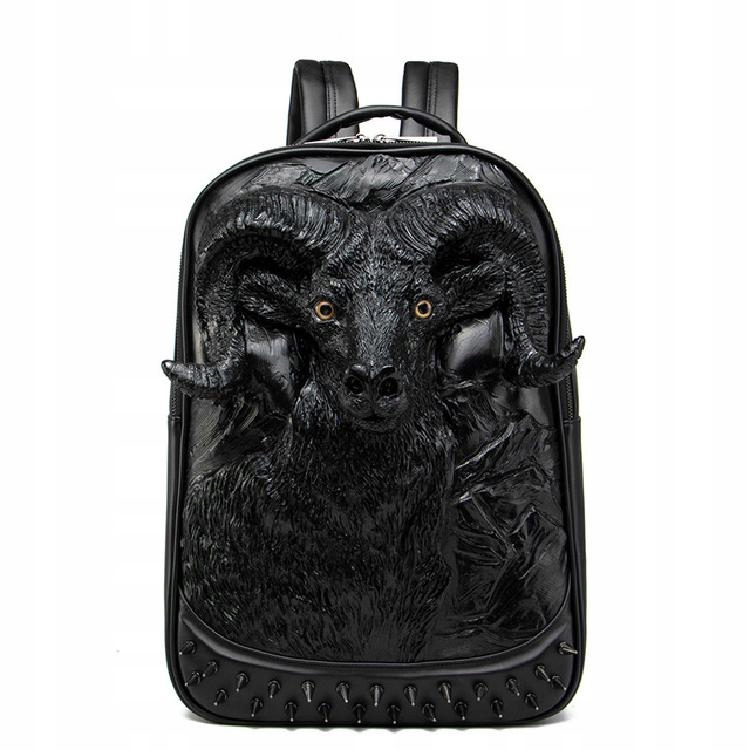 Batoh od Cowy Leather3d Antelope Epossed Punk