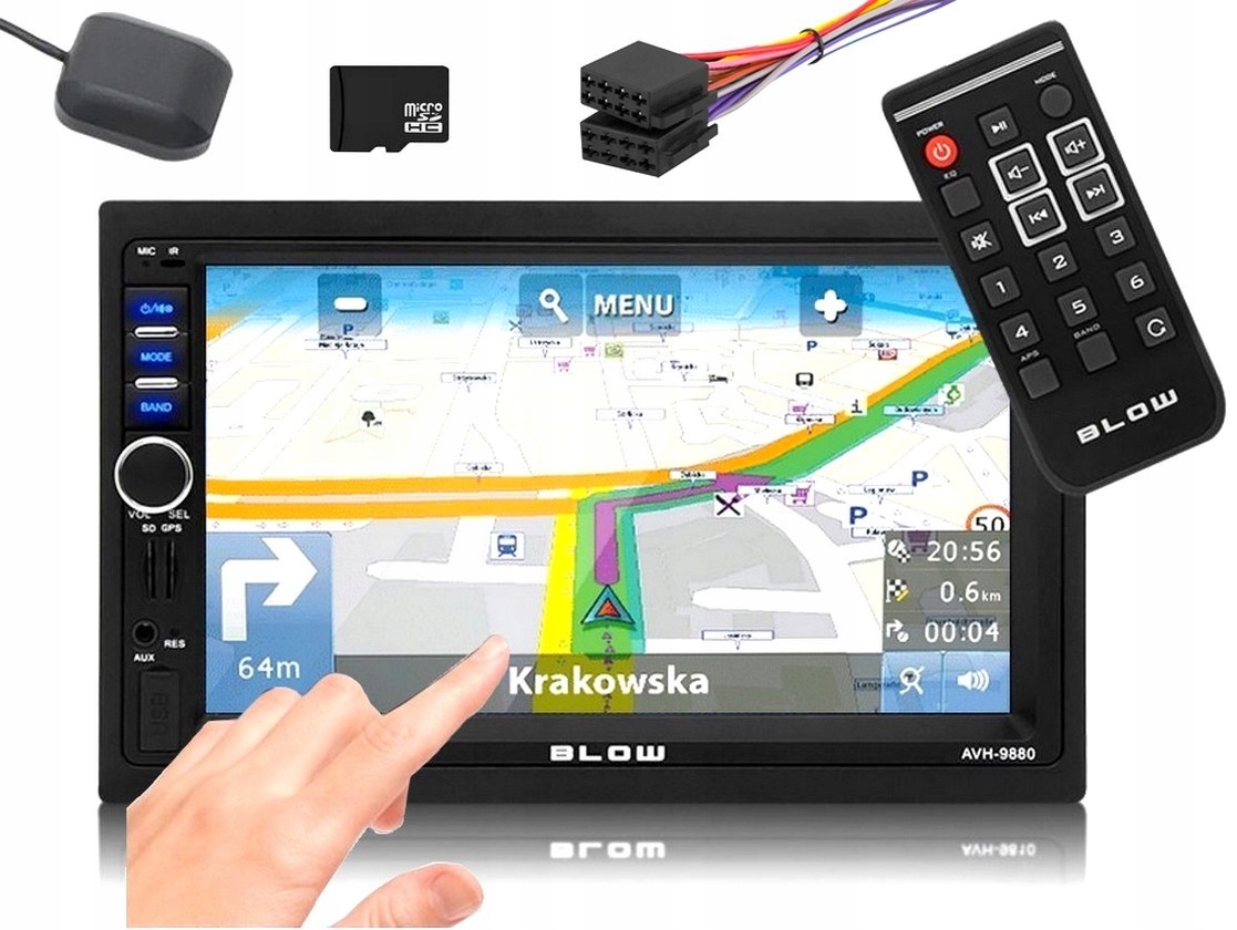 Blow 2Din Car Radio Map of Europe GPS SD USB