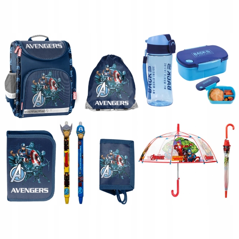 Avengers School Bag + 8 prvkov