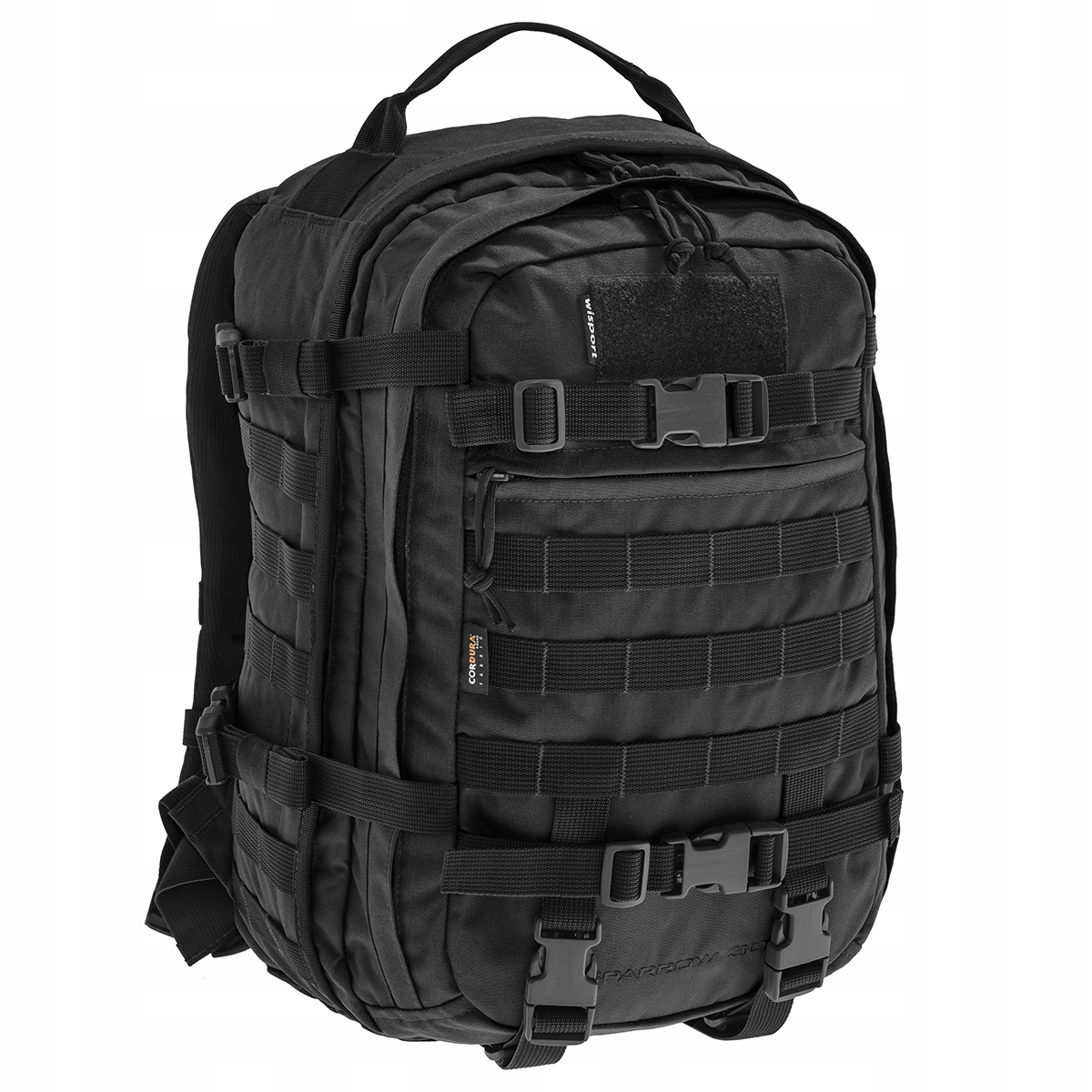 Wisport Sparrow II 30 l - Multifunkčný čierny taktický batoh