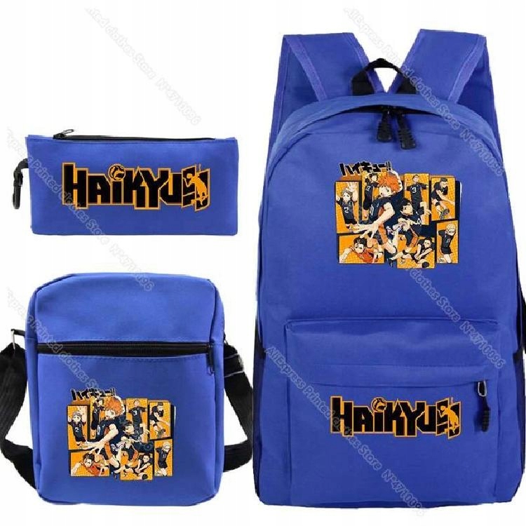 Haikyuu Bakpack 3ks/set detských anime batoh