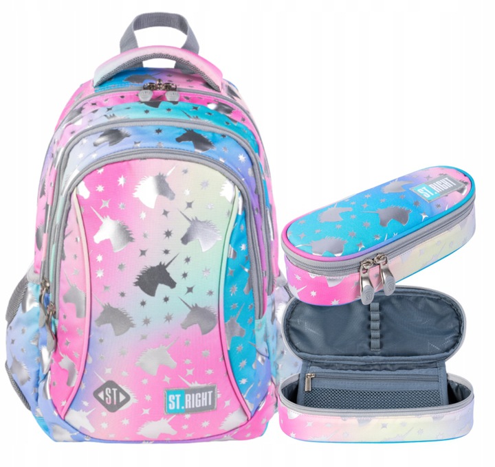 Sada batohu + Ombre Unicorns Cencil Case Unicorns