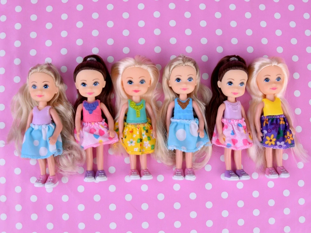 Rozkošné mini bábiky na hranie. Bábika 12 cm, 6 ks. ZA4755