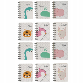 Krásny 12ks multifunkčný špirálový notebook