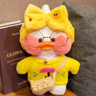 Vankúš LaLafanfan Cafe Kačacie plyšové hračky 30 cm