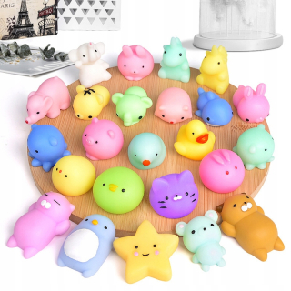 Stláčacia hračka - 50ks Mochi Squishy Naiotek Mochi fidget pop ite anti -resress