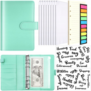 Kožený notebook PU 8 vreckový segregátor