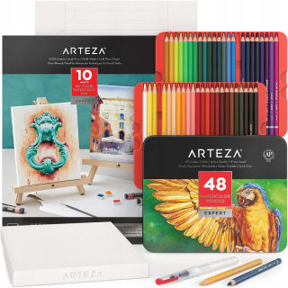Arteza Watercolor Crayons 48 kefka na akvarely