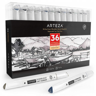 Arteza Promarkery Everblend Gray Tones 36 ks.