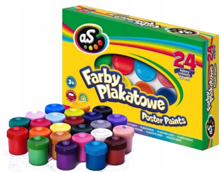 Ako Astra School Plagát maľuje 24 farieb 20 ml
