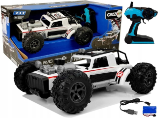 Automatické buggy diaľkové ovládané 1:12 2,4 g biele 20 km