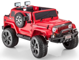 Auto pre batériu Jeep HL1668 4x4 červené