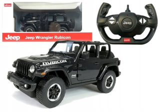 Auto R/C Jeep Wrangler Rubicon 1:14 Black Rastar