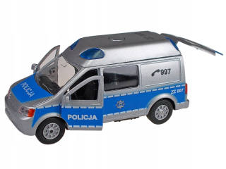 Policajné auto s automobilom s poľským dialógom