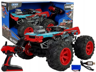 Diaľkové ovládanie -kontrolné off -road auto 1:14 2,4 g RC červené