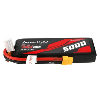 GENS ACE 5000 mAh 7,4 V 60C 2S1P XT60 MAT batéria