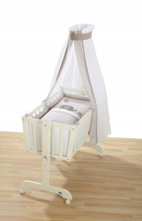 Alvi Sin Pendulum Cradle+Béžová slonová súprava