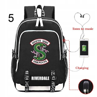American TV Riverdale USB obvinenie batohu Boy