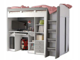 Mezzanine Bed Bunk Desk rebrík