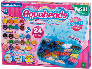 Aquabeads Aquabeas maxi box ružové korálky