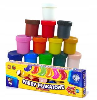 Astra plagát farby 13 farieb 20 ml 12+1 zadarmo