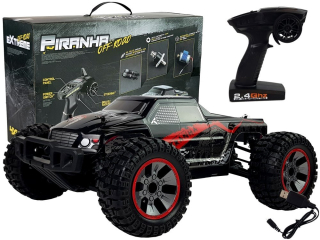 Automatické terénne r/c červené 1:10 40 km/h veľké kolesá