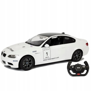 Auto R/C BMW M3 Rastar 1:14 Biela na diaľkovom ovládaní