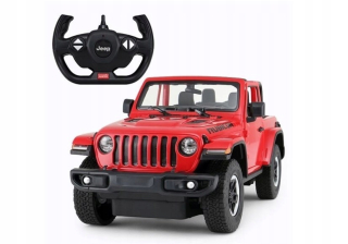 Auto R/C Jeep Wrangler Rubicon 1:14 Rastar Czerwon