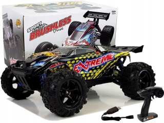 Diaľkové ovládané auto 1:18 žltý enoze 9302e 45 hp