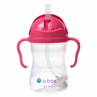 B.box Nová inovatívna fľaša na vodu s slamkou ruží