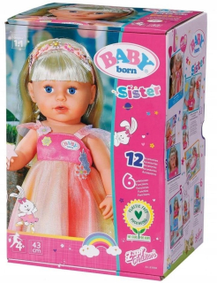 Narodené dieťa - Fantasy sestra 43 cm