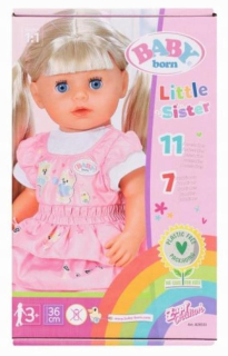 Narodené dieťa - materský malí sis 36 cm, Zapf